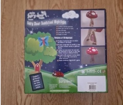 BRAND NEW Irish Fairy Door 3d Toadstool Ambient Nightlight