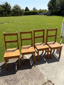 4 x Wooden Kitchen Chairs