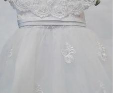 Baby girl white Christening or Flower Dress