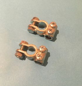 Battery terminal clamps (small pole)