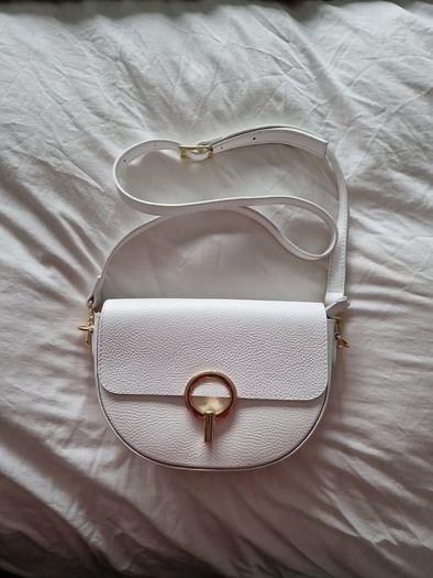 Tuscany leather white handbag