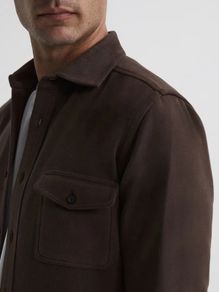 Reiss Chocolate Brown Overshirt