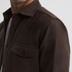 Reiss Chocolate Brown Overshirt