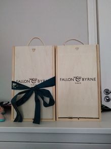 Wooden wine box- Fallon and Byrne X2 Brand new