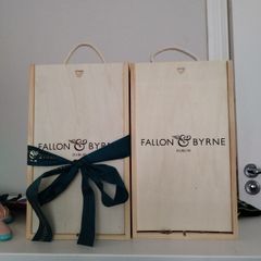 Wooden wine box- Fallon and Byrne X2 Brand new
