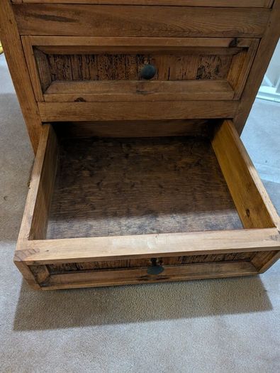 Vintage solid wood drawers