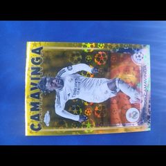 2024-25 Topps Chrome UEFA Club Competitions Eduardo Camavinga Gold Starball Refractor /50