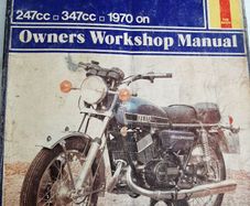 Vintage Yamaha manual 250cc350cc