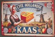 Vintage Style  Metal Sign. Dutch cheese advertisement.