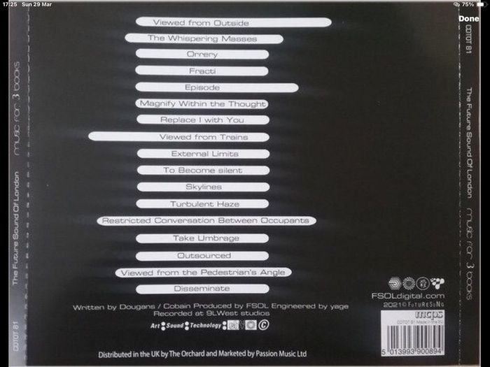 The Future Sound Of London | Music For 3 Books