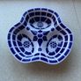 Sargadelos Fine Porcelain 3 section SauceDish Image 4