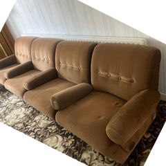 Modular Vintage Sofa with 3 arm chairs