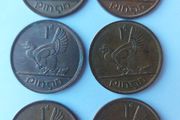 6 x 1d penny's 1963 / 64 / 65 / /66 / 67 / 68