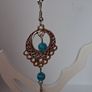 Boho Filigree Turquoise Bead Earrings Image 8