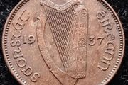[#384] - Ireland 1937 | Irish 1/4d | Farthing | Woodcock | KM.1 | High Grade