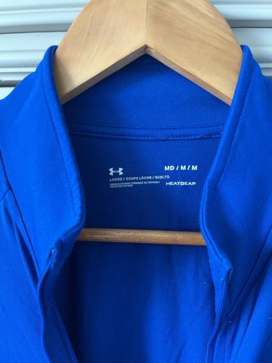under armour royal blue men's zippy medium