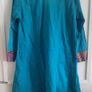 Indian light cotton tunic dress size small see last two photos for exact measurements in very good condition with no issues FREE STANDARD POSTAGE INCLUDED Image 2