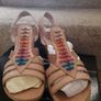 Sandals/Wedge Heeled Multicolour Leather Sandals .. Size: 5 UK .. 38  EU .. Price Drop .. Updated 20/07/22 Image 2