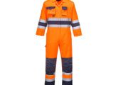 3XL Portwest TX55 Men's Nantes Hi Vis Reflective Boiler Suit Overalls Coverall Safety Class 3 Orange/Navy