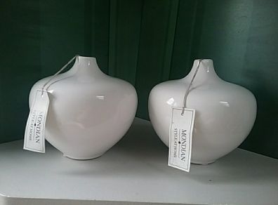 Two Tomato Vases