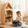 3-Tier Corner Cabinet for Toy Storage  15mm Rubberwood, Rounded Edges, Kid Reachable Height, Suitable for Kids Room, Playroom, Nursery, Classroom etc. Image 2