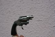 Vintage Miniature Toy Diecast Metal &amp; Plastic Revolver Pistol