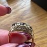 Vintage Ring - 9ct Gold Garnet & Opal stones - size K Image 4