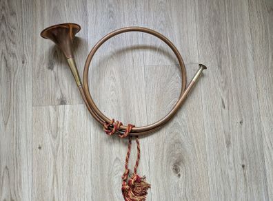 Antique Copper and brass hunting horn