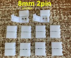 10pcs Solderless LED Strip Connectors 8mm-2pin