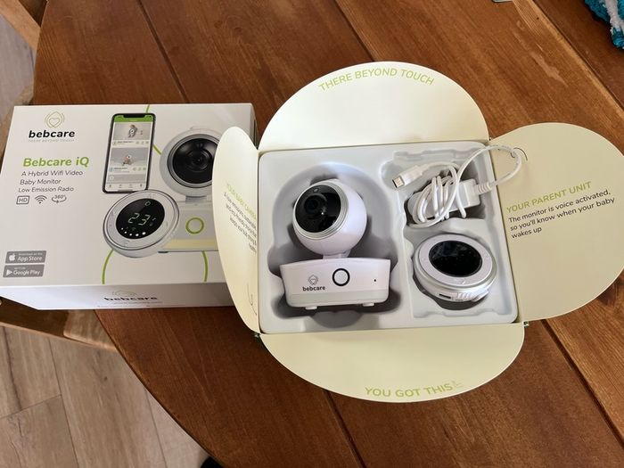 Bebcare Baby Monitor BRAND NEW IN BOX - with breathing mat, retails at 428 USD