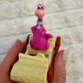 Burger King The Flintstones Rollers 1993 Pt 4 Dino Part is Missing Approx. 8 cm. Used Please see photos Image 3