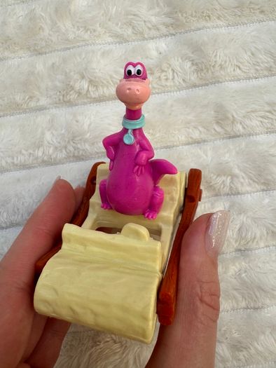 Burger King The Flintstones Rollers 1993 Pt 4 Dino Part is Missing Approx. 8 cm. Used Please see photos