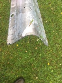 8 ft half round galvanised protective cable cover