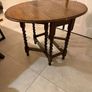 Antique Oak Gateleg Table with Barley Twist Legs Image 3