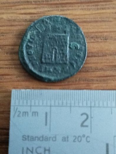 Genuine Ancient Roman "Camp Gate" Bronze Coin - Constantinian Era (Great Detail)