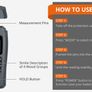 Moisture Meter Damp Meter RZMT-10 MD Digital Wood Moisture Meter Handheld Moisture Tester Detector Humidity Measuring with HD LCD for Wood Firewood Cardboard Paper (Range 0-99.9%) Image 3