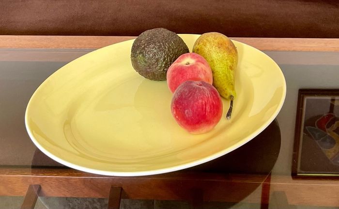 Arklow Pottery Ireland Farmhouse Kitchen Display Platter Pale Yellow 1960s