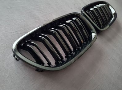 BMW 5 Series F10 F11 Gloss Black Kidney Grilles Brand New