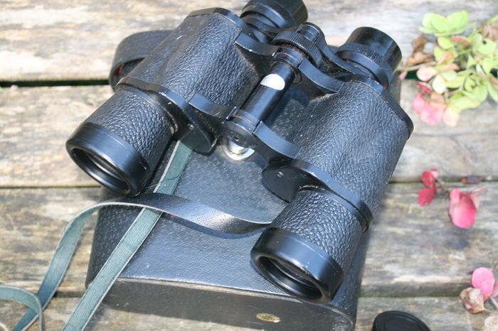 Vintage Cavalier Binoculars Coated Optics Wide Angle Field Glasses Made In Japan 7 x 35