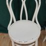 Set of 4 Hofmann Bielitz Bentwood Cafe Chairs, c.1897-1905 - Distressed Cream Image 3