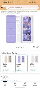2 over door teddy organizers (new)