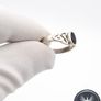 Vintage 925 Sterling Silver & Black Onyx Celtic Knot Ring Image 7