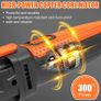 300W Multifunction Tool with 6 Variable Speed, 3 Oscillation Angle, Quick-fit Blade Design, with 24pcs Accessories for Cutting, Sanding, Scraping, Polishing Image 3