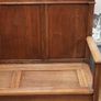 Antique French Oak Hall Bench / Settle Image 4