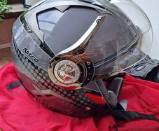 Open face helmet gloves