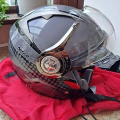 Open face helmet gloves