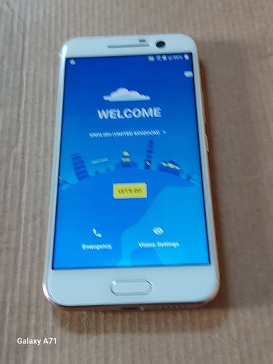 HTC 10 Mobile Phone, Model 2PS6200, in excellent cosmetic condition, FRP Google Locked, for parts or repair