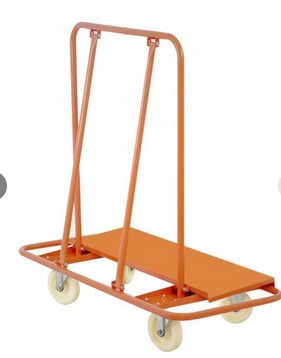 Drywall Cart Plaster Board Wheeled Trolley 1360kg Durable Panel Casters