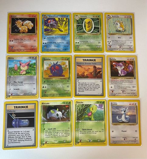 Vintage Pokemon Card Bundles 36 Cards