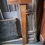 Vintage Large Wooden T Square Image 4